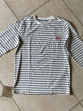 Goodfellow & Co White Tee with Black Stripes